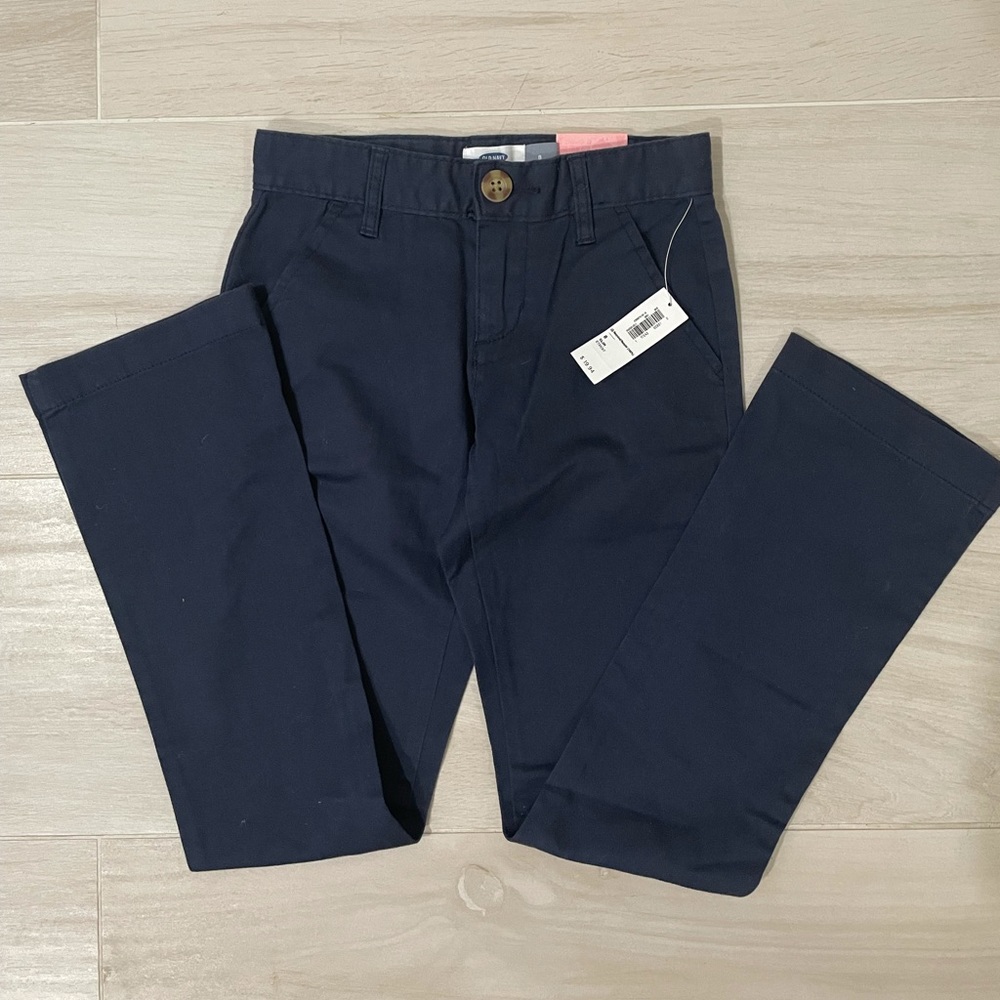 Girls boot cut navy pants